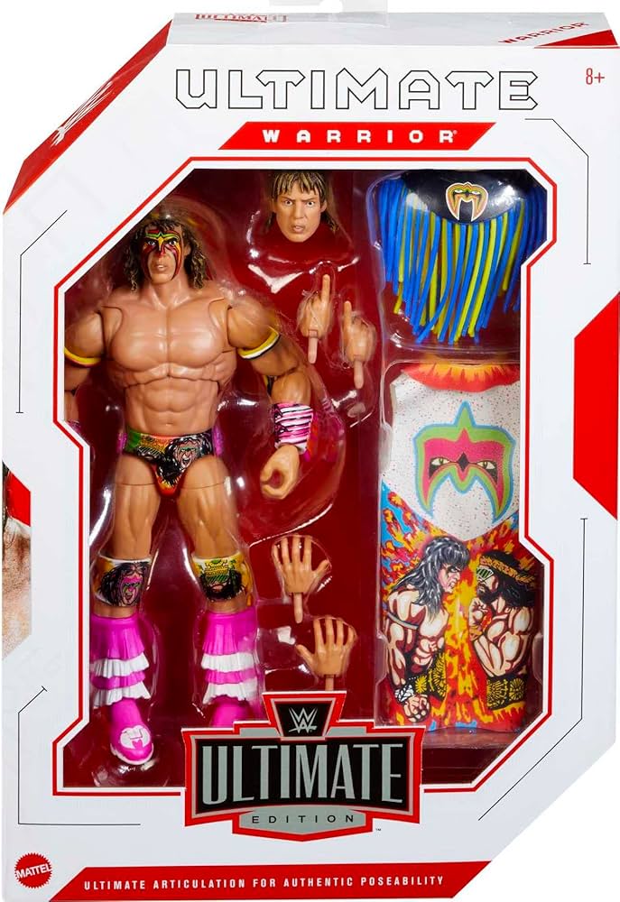スポーツ WWE Mattel Elite Ultimate Warrior WWE Ultimate Warrior Ultimate Edition Figurine de Collection